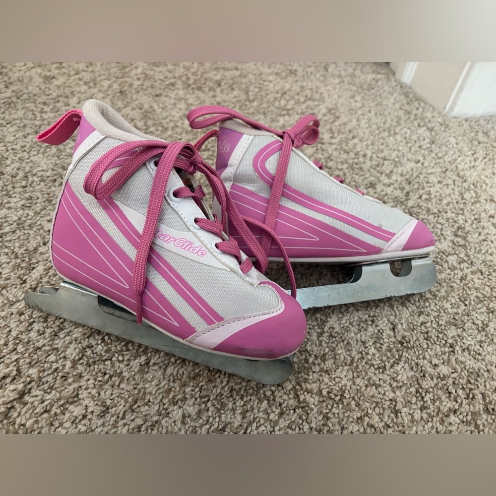 Starglide Girls Double Runner Figure Ice Skate Pink & White - Jr12 - Picture 3 of 6
